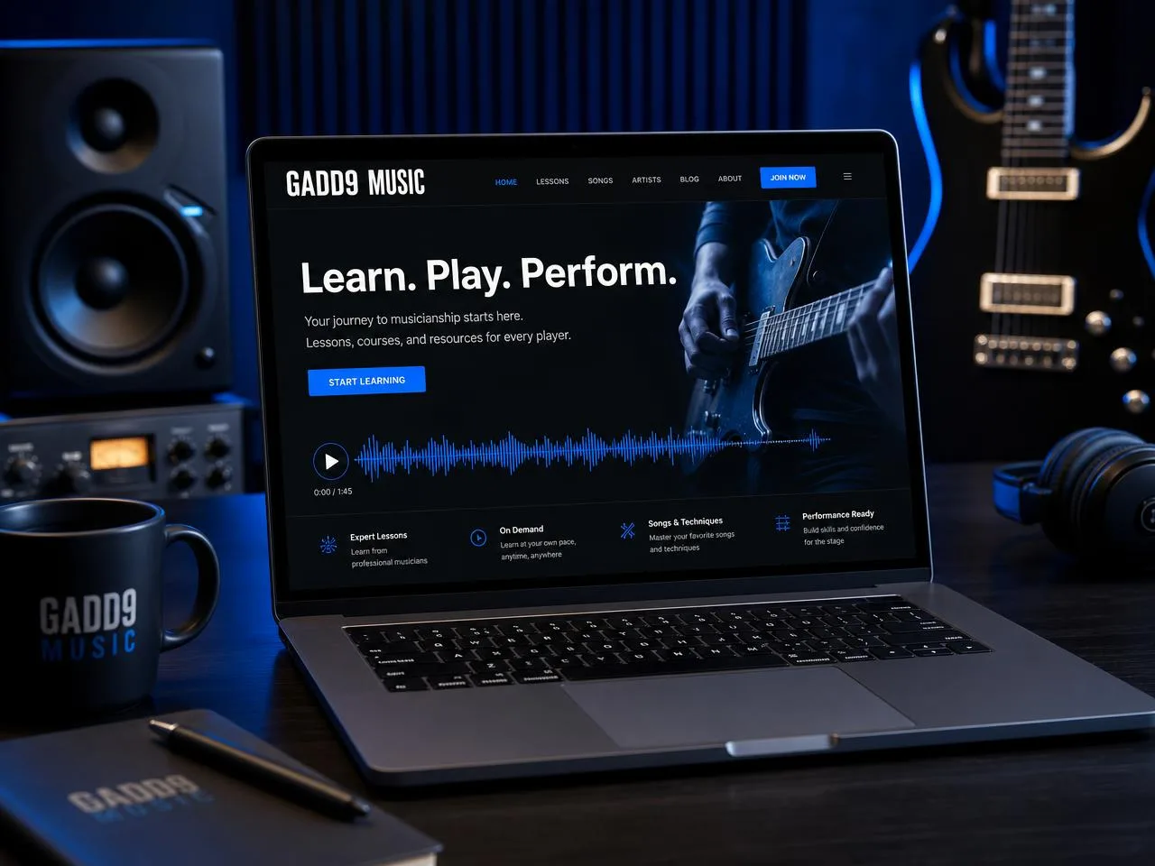 Gadd9 Music — Music Platform project by BytGlen